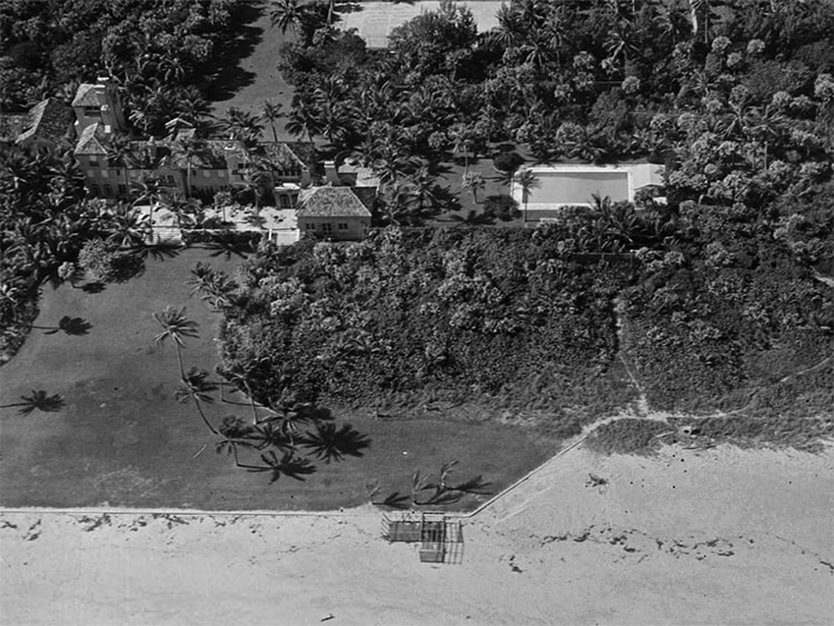 1933 aerial picture of Casa Apava by Robert Yarnall Richie